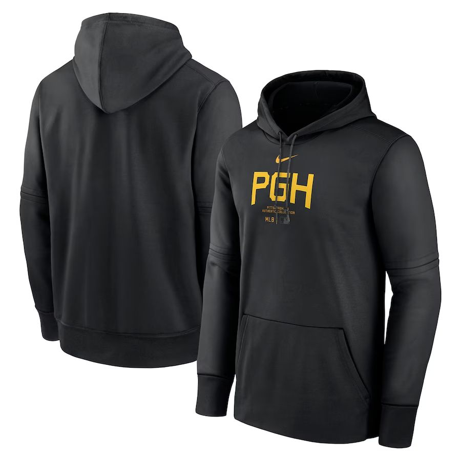 Men 2025 MLB Pittsburgh Pirates Black Nike hoodie style 3->pittsburgh pirates->MLB Jersey